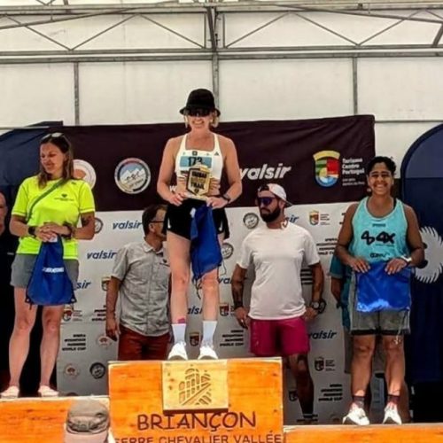 Itaúna no pódio da França: Linabel Iramaia brilha em corrida de montanha nos Alpes