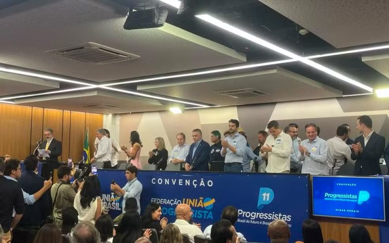 Convenção da União Progressista em BH reúne Cleitinho, Marcelo Aro e forte bancada federal